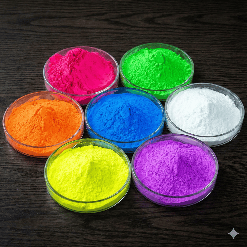 通用型荧光颜料色粉 – 适用于涂料、塑料、油墨及纺织印花